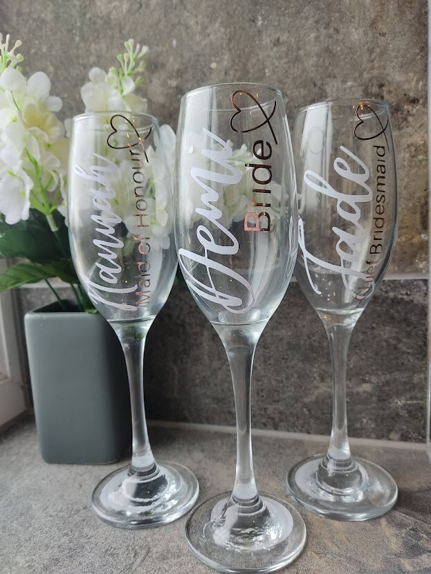 Personalised Prosecco/Champagne Glass