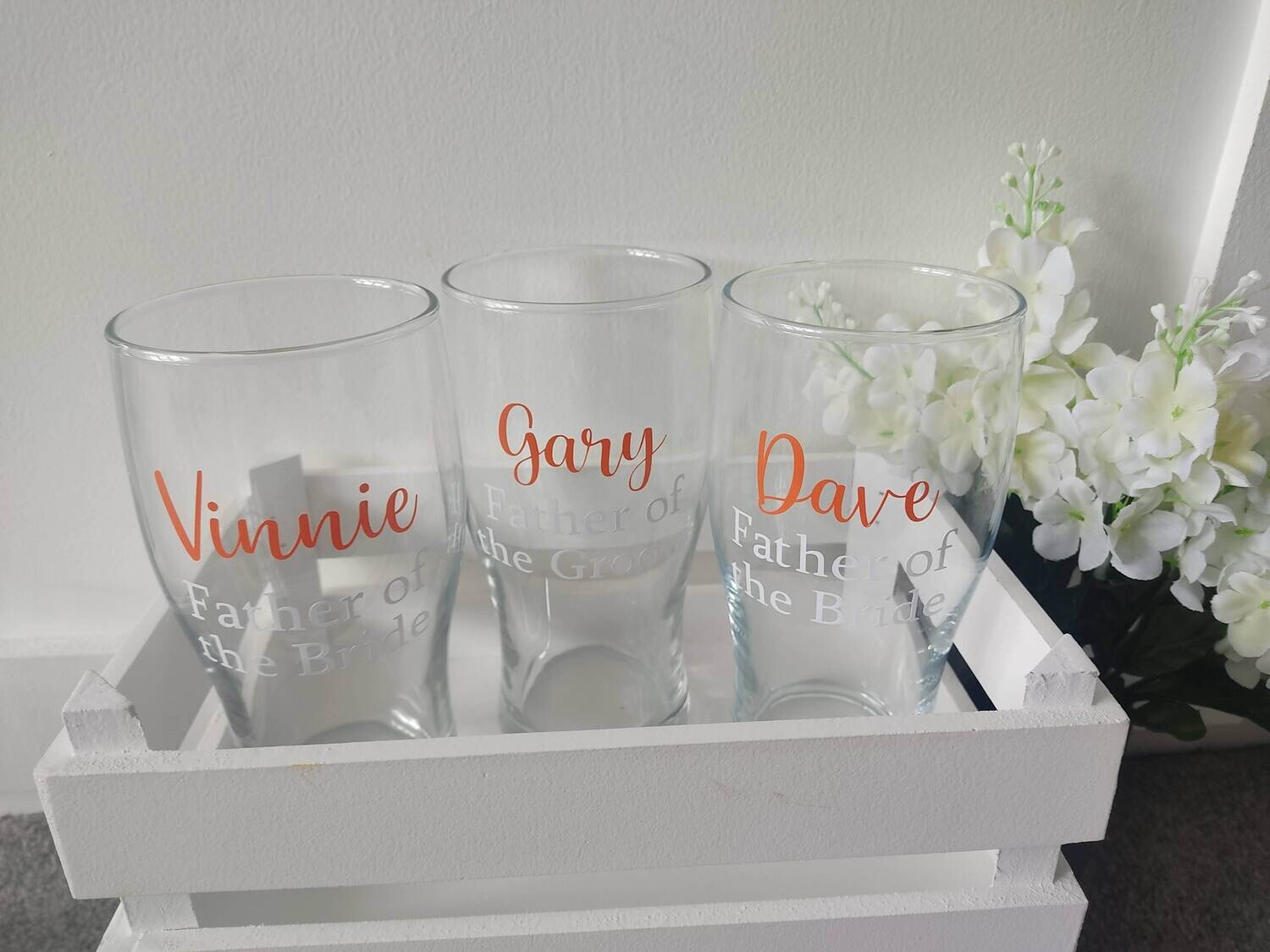 Personalised Pint Glass Groomsmen