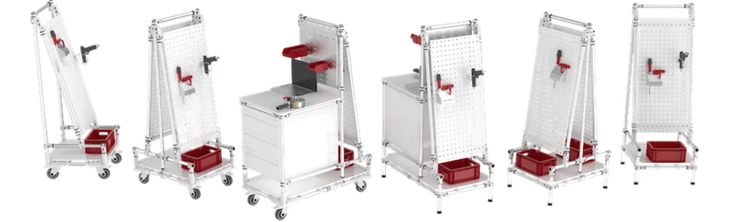 Flow rack - Kanban regali - FIFO skladištenje Flow rack - Kanban regali - FIFO skladištenje