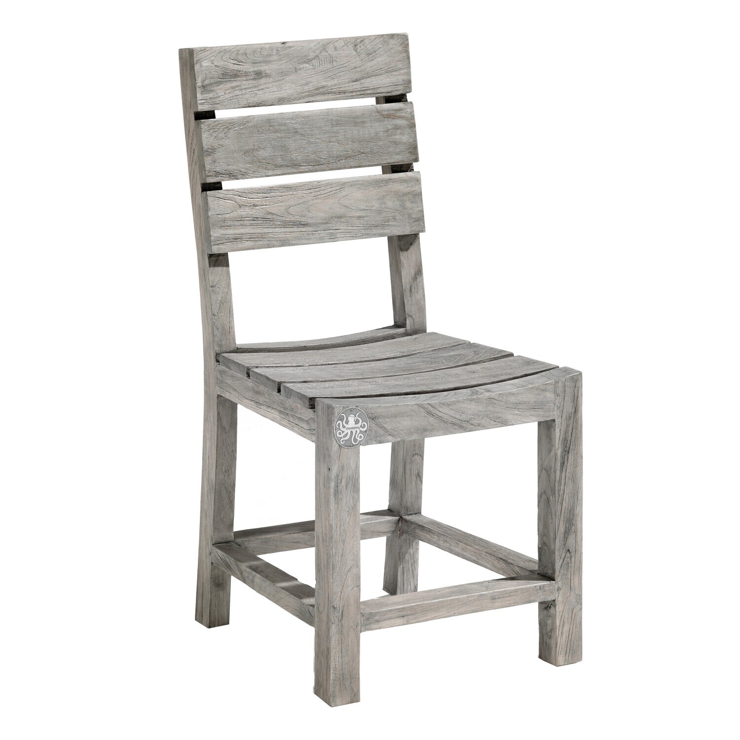 Strandgut07 Stuhl ca. 45x50x90cm, grau finish
