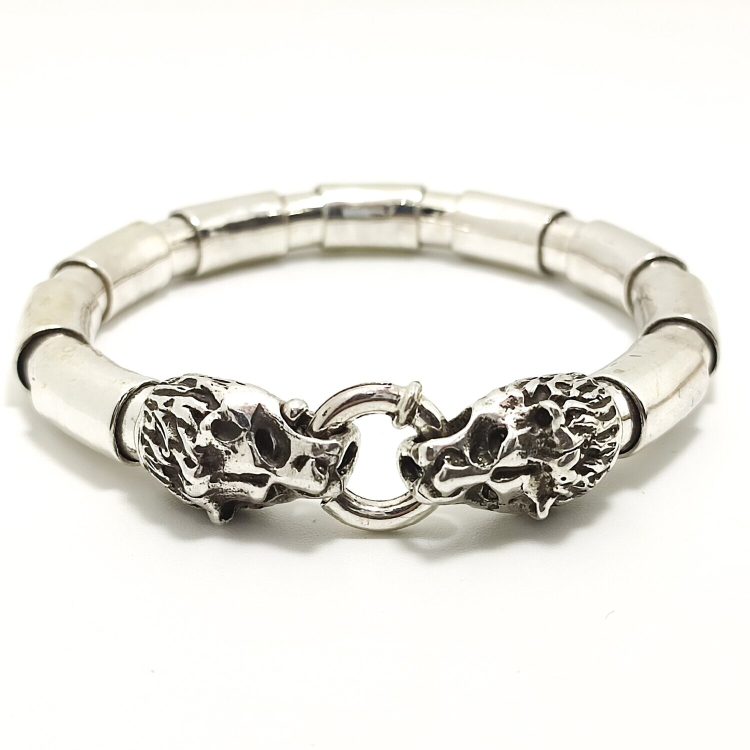 Double Headed 925 Silver Bracelet