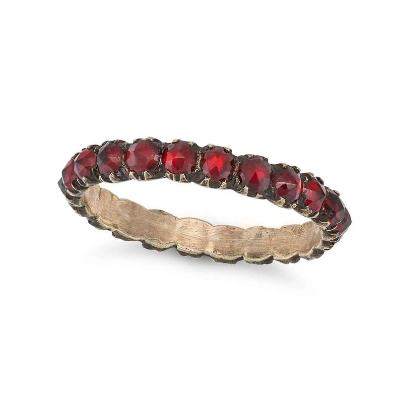 Antique Georgian Garnet Eternity Ring