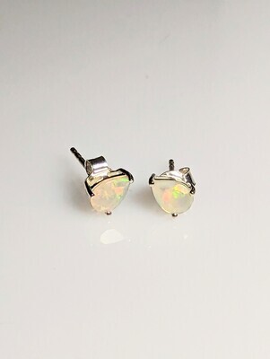 Opal Teardrop Stud Earrings