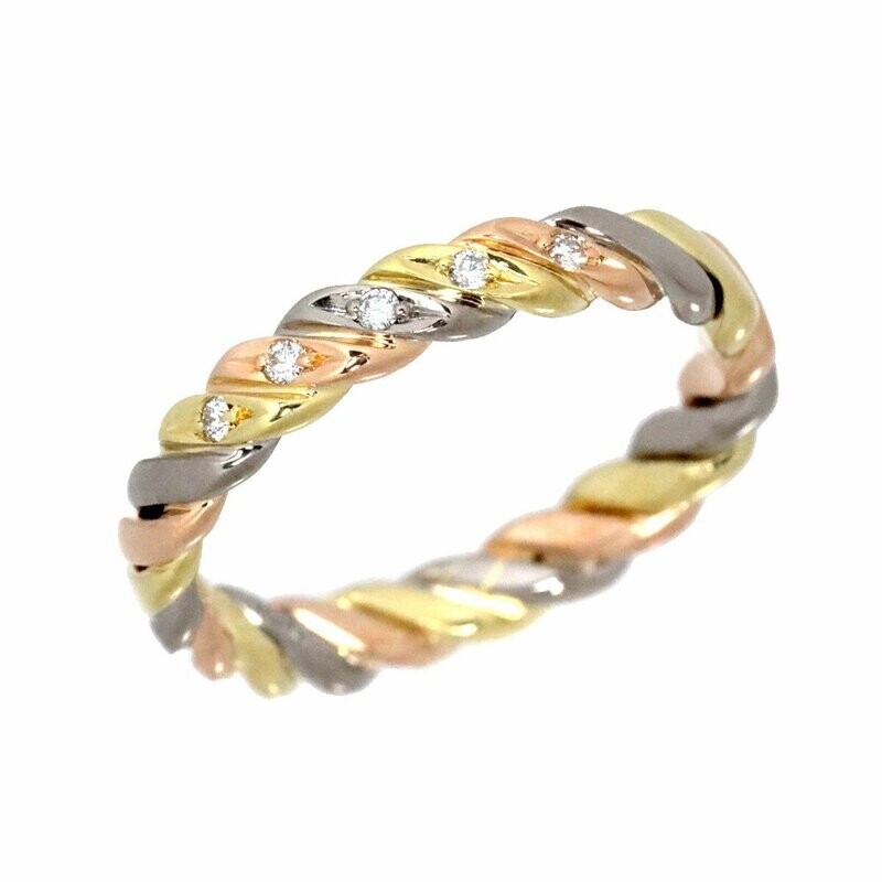 Dior - 14kt Gold Twist Diamond Ring Dior - 14kt Gold Twist Diamond Ring