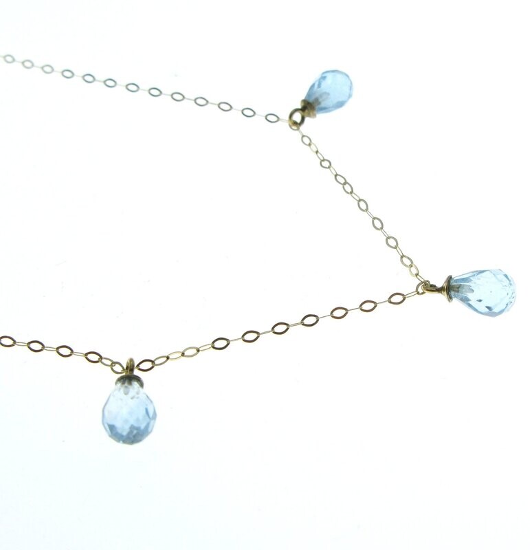 18kt Yellow Gold & Topaz Necklace 18kt Yellow Gold & Topaz Necklace