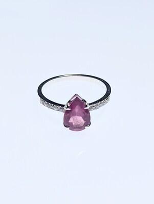 925 Silver & Ruby Ring