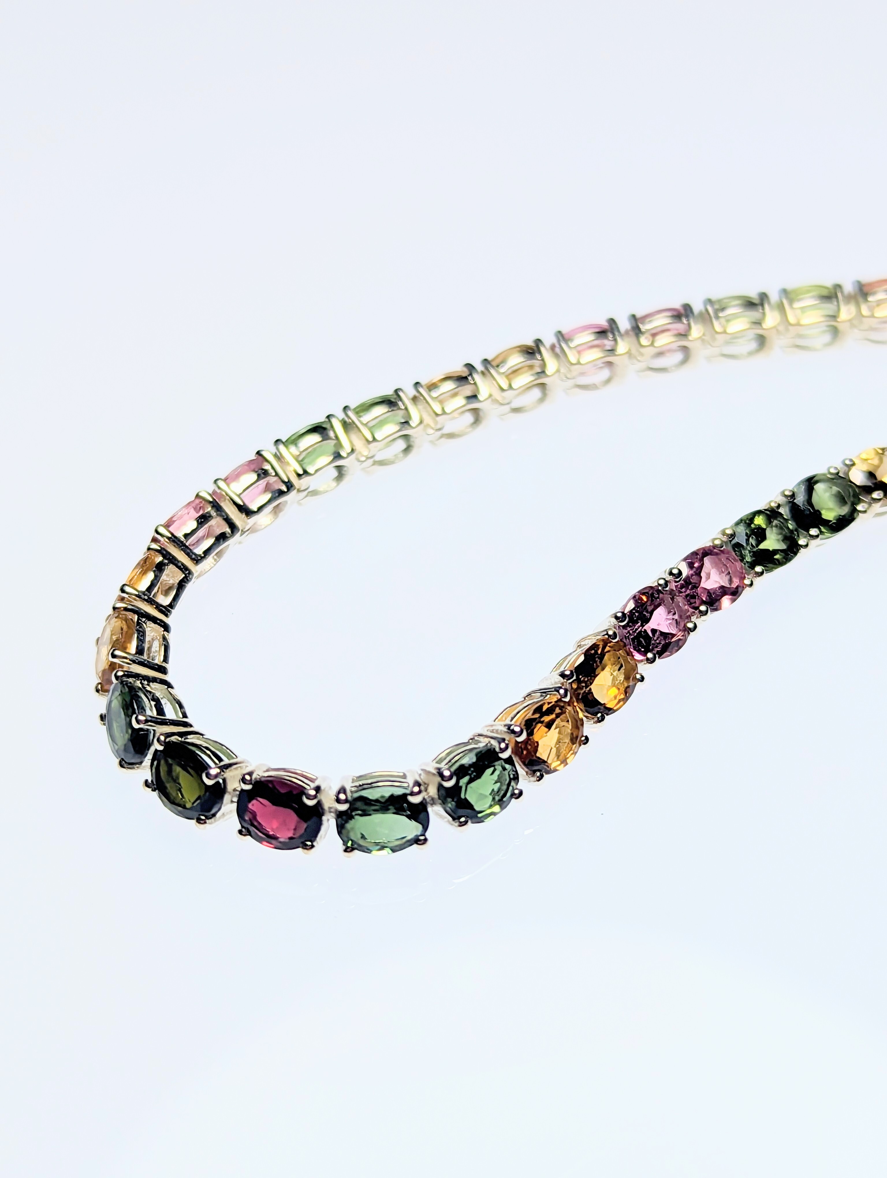 Rainbow Tourmaline Bracelet
