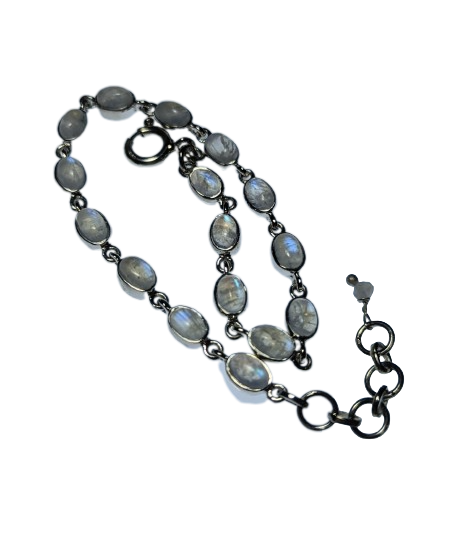 Moonstone & Silver Bracelet