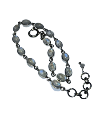 Moonstone & Silver Bracelet
