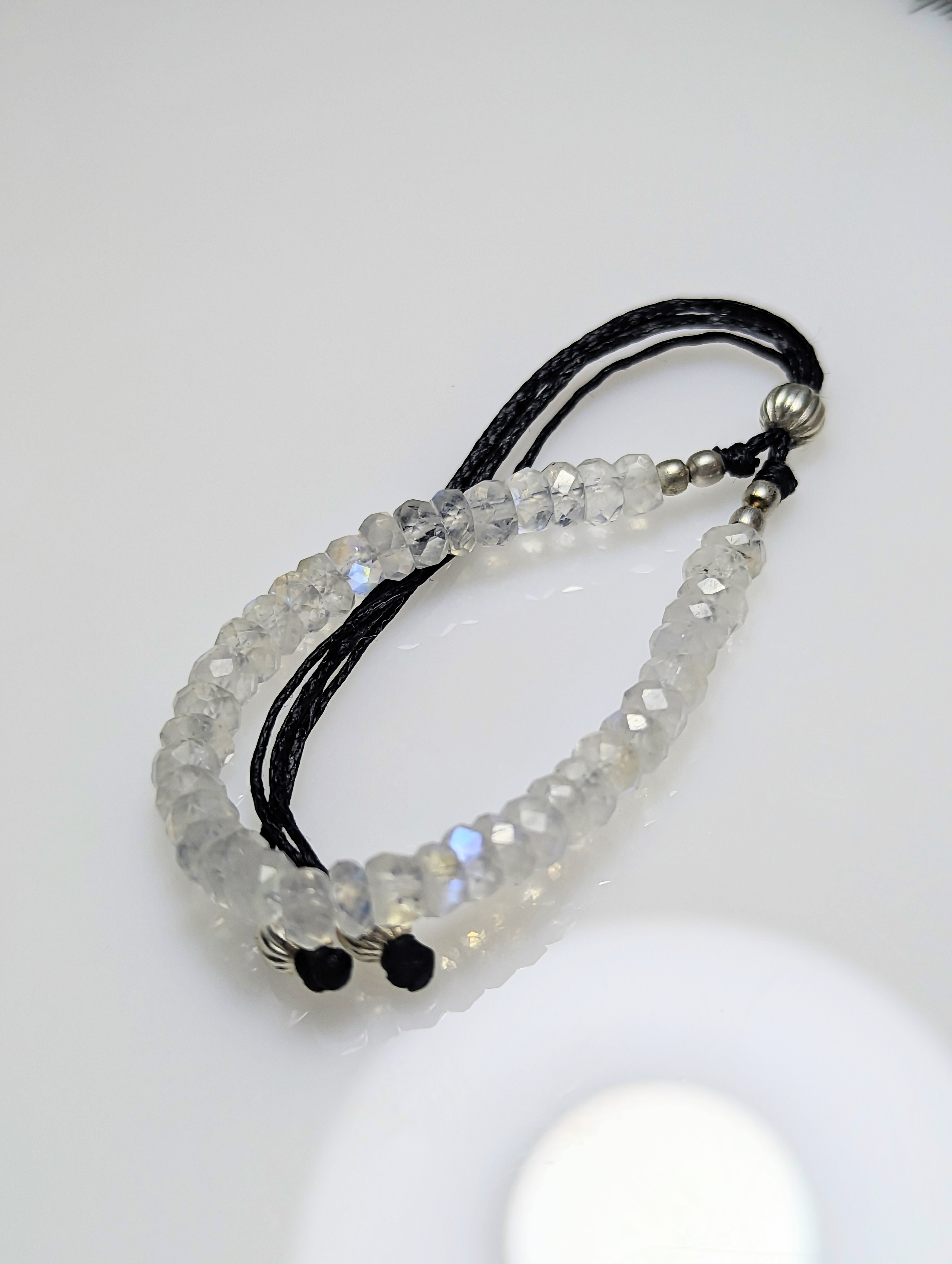 Beaded Moonstone Bracelet