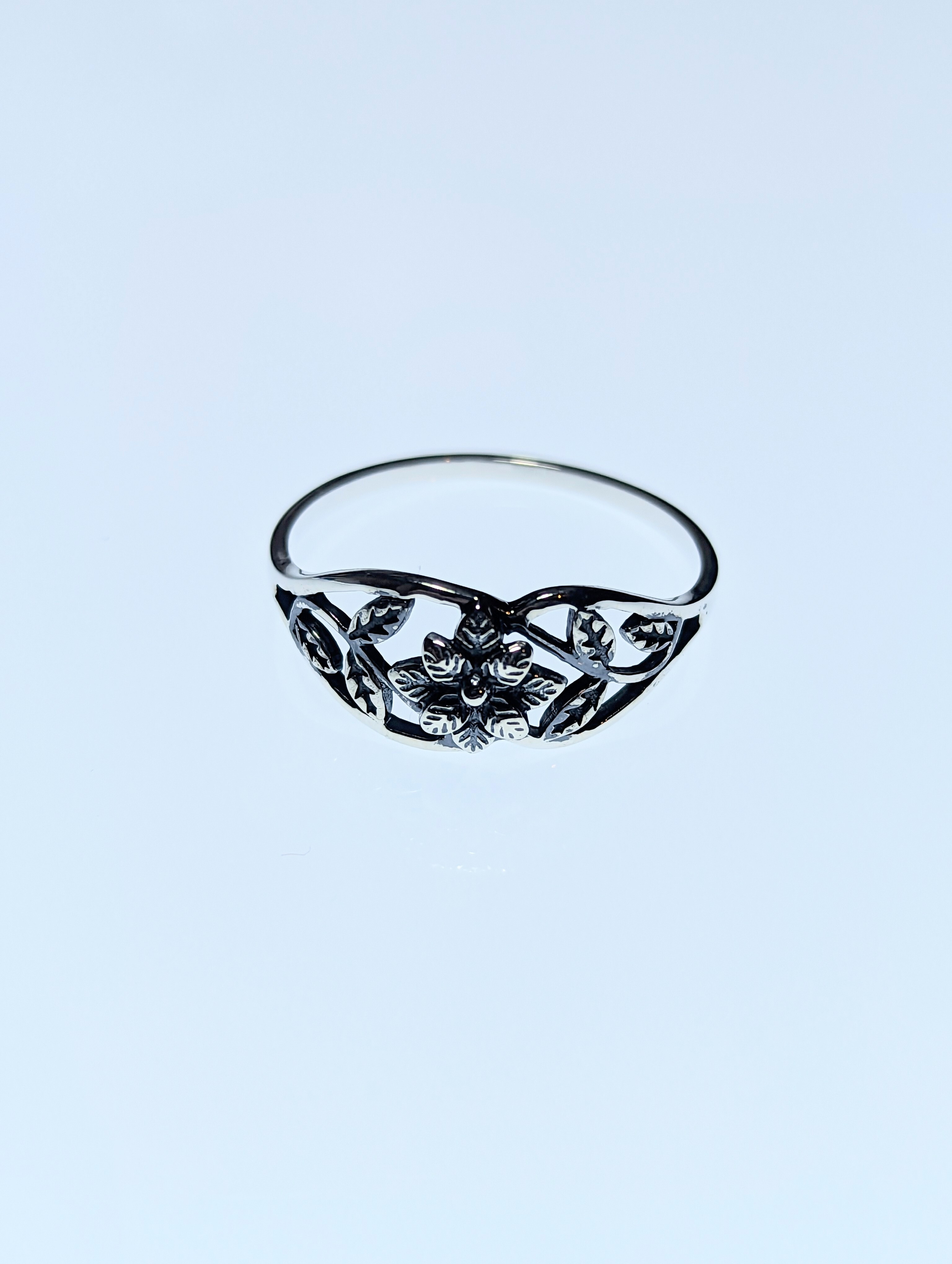 Silver Rose Ring