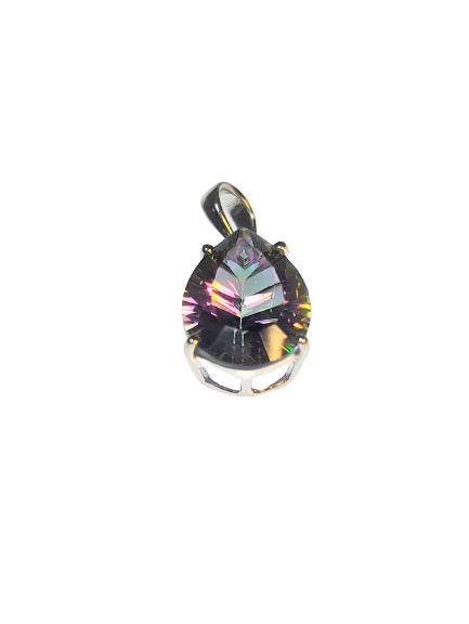 Mystic Teardrop Pendant in 925 Silver