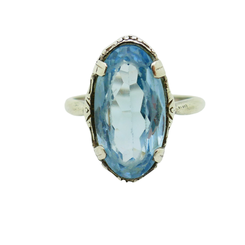 Art Nouveau Ring - 6.50 ct Spinel