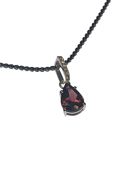 Garnet Pendant Necklace
