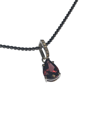 Garnet Pendant Necklace
