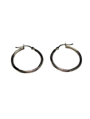 9kt Gold Twisted Hoop Earrings