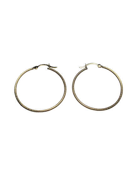 9kt Yellow Gold Hoop Earrings