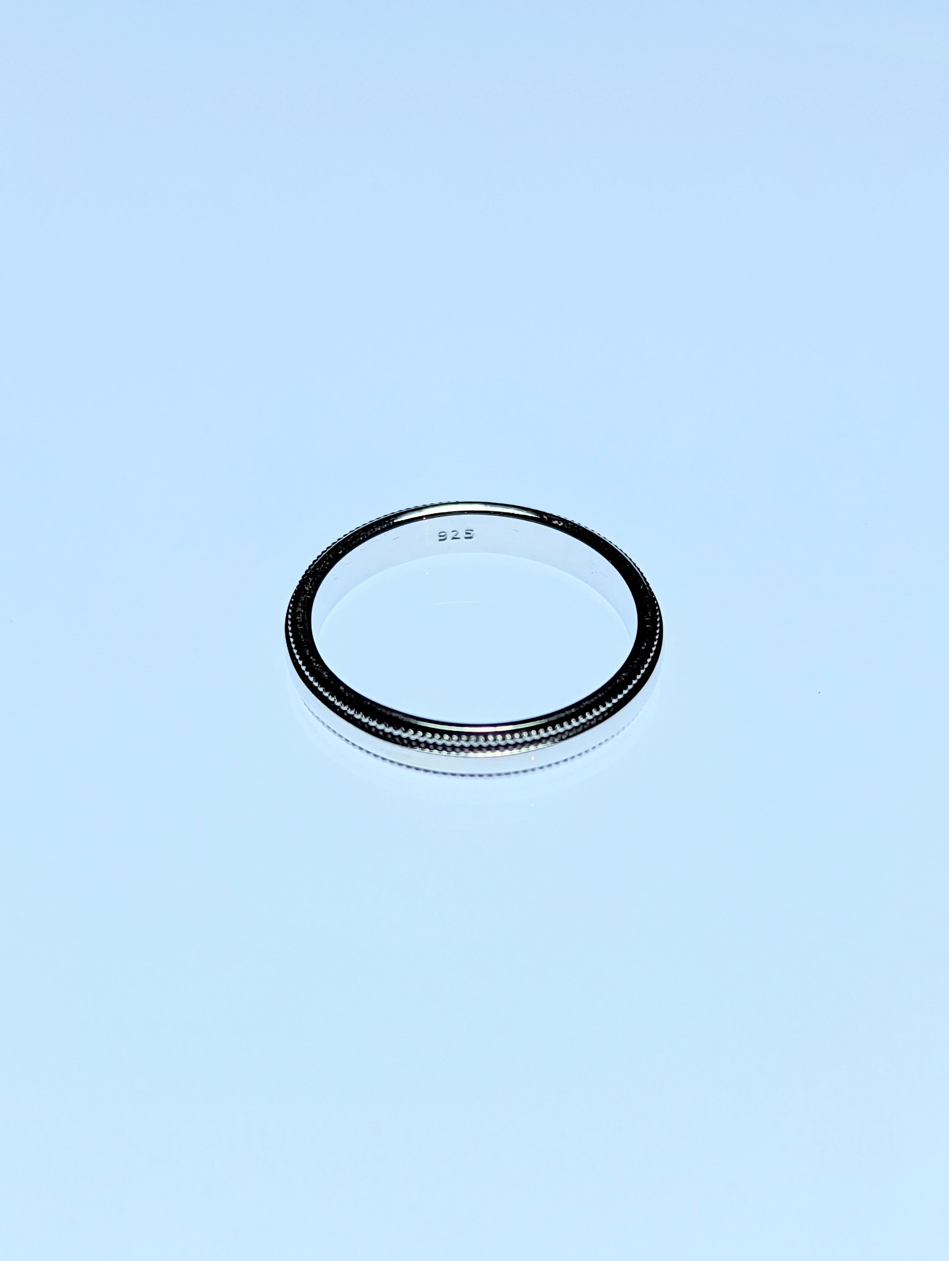 925 Silver Patterned Band Ring