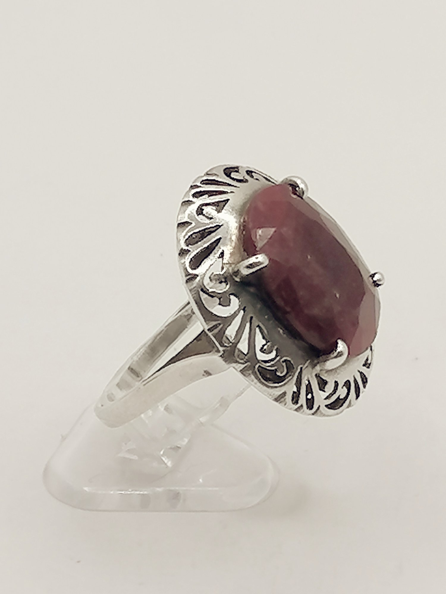 925 Silver & Ruby Ring