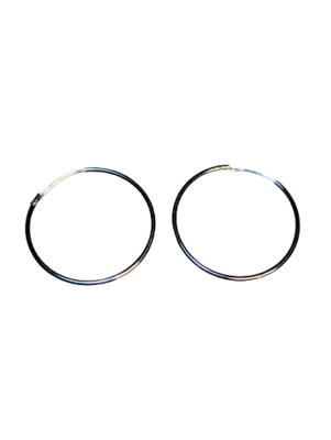 Sterling Silver Hinged Hoop Earrings