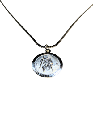 925 Silver St Christopher Pendant