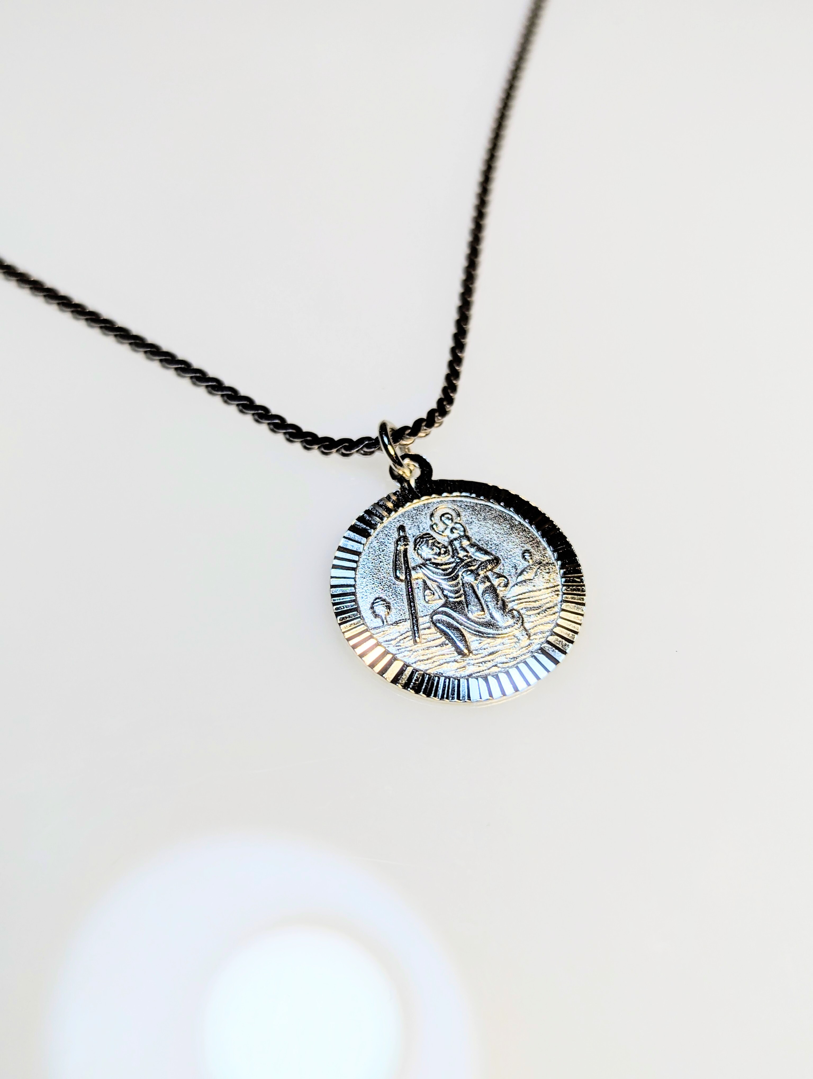 925 Silver St Christopher Pendant