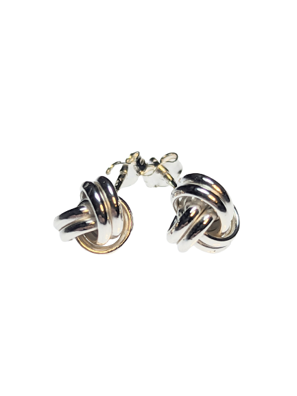 Sterling Silver Knot Earrings