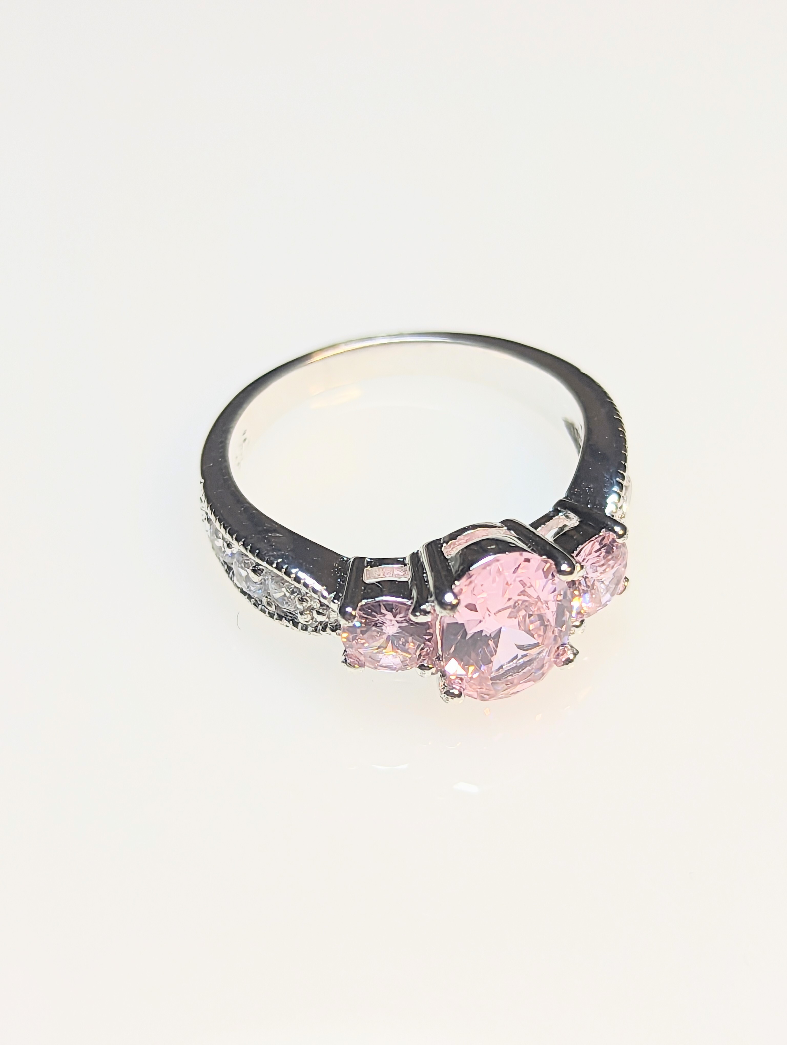 Rose & 925 Silver Ring