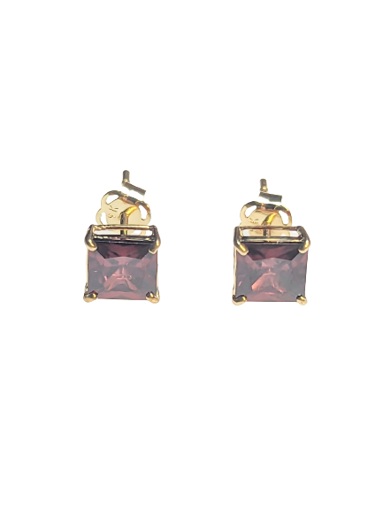 9kt Gold Crimson Stud Earrings