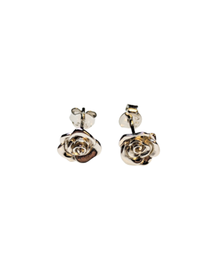 925 Silver Rose Stud Earrings