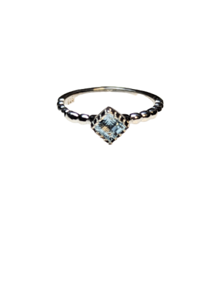 925 Silver & Blue Topaz Ring