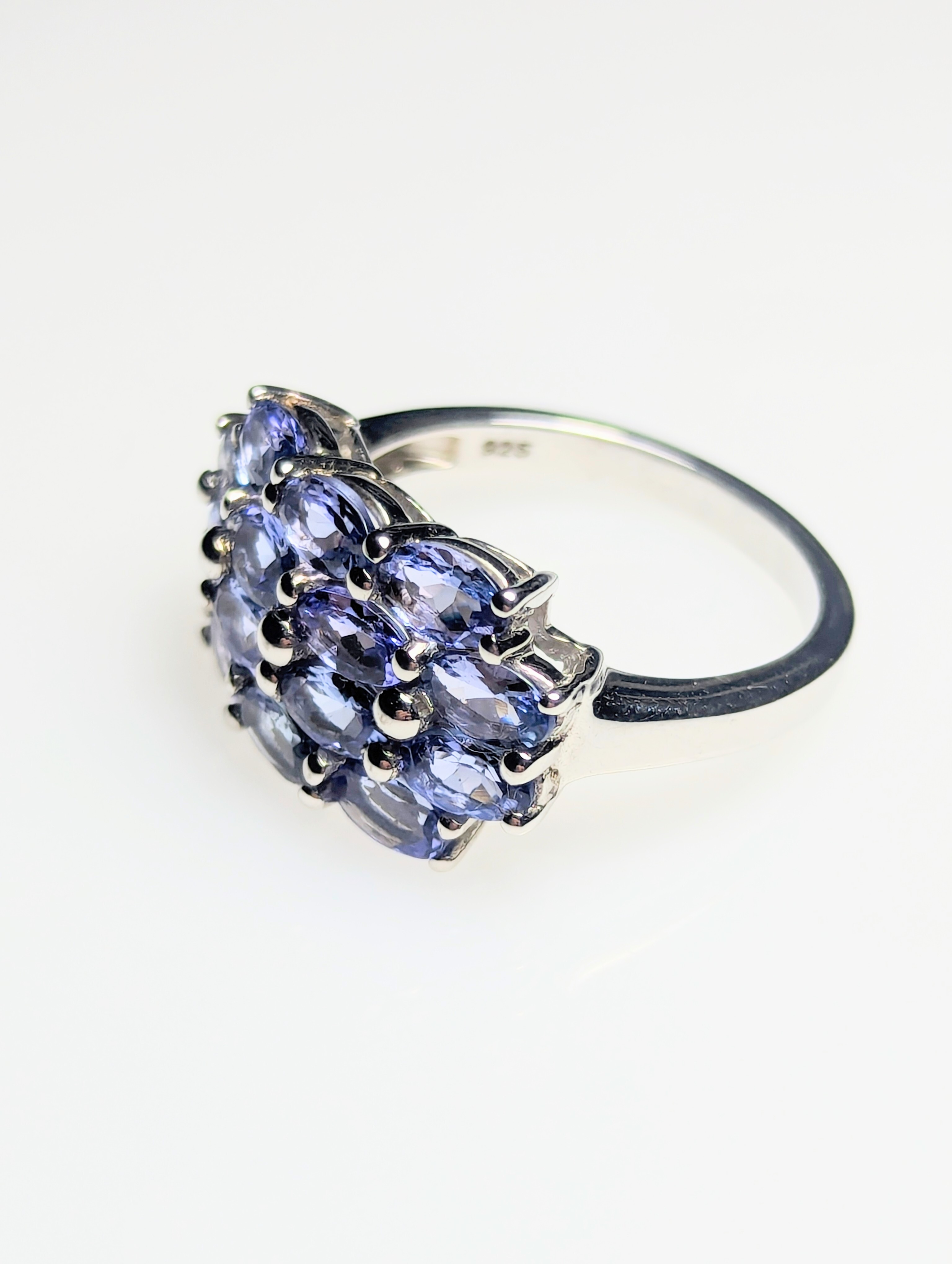 Tanzanite & 925 Silver Dress Ring