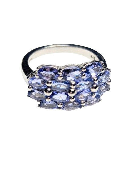 Tanzanite & 925 Silver Dress Ring Tanzanite & 925 Silver Dress Ring