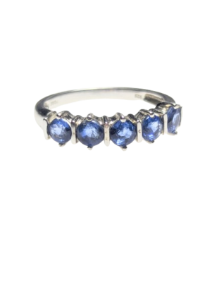 Sapphire Five Stone Ring in Silver
