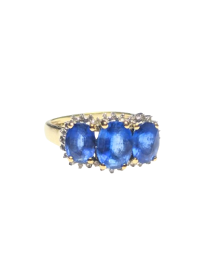 9kt Yellow Gold & Sapphire Ring