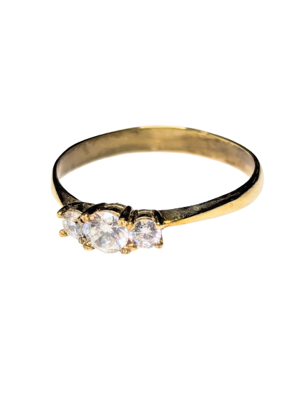 18kt Yellow Gold & Diamond Ring