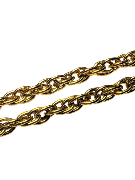 Gold Rope Chain Necklace
