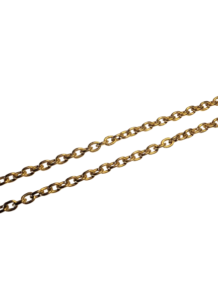 Gold Cable Chain Necklace