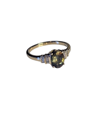 14ct Gold Andalusite & Diamond Ring