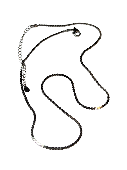925 Silver Twisted Chain Necklace