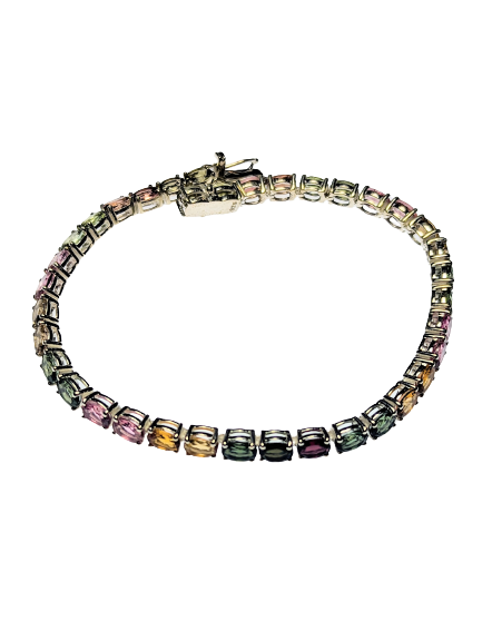 Rainbow Tourmaline Bracelet