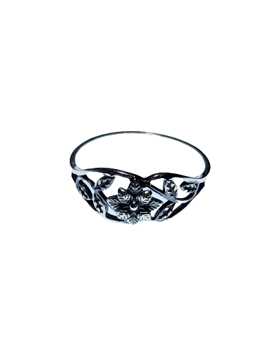 Silver Rose Ring