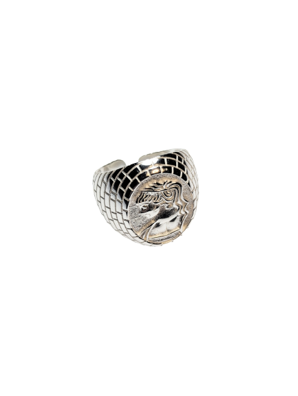 925 Silver Queen's Head Signet Ring