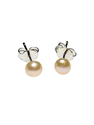 Freshwater Pearl Earrings in Sterling Silver