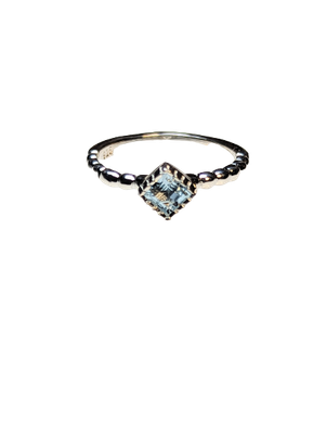 925 Silver & Blue Topaz Ring