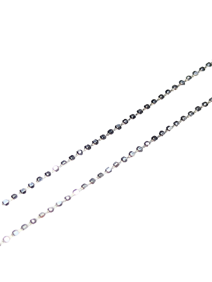 925 Silver Diamond Cut Ball Chain Necklace