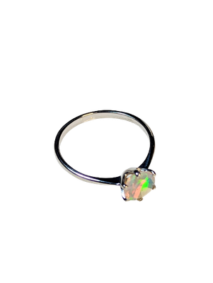 925 Silver & Opalite Ring