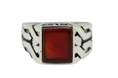 925 Silver & Chalcedony Ring