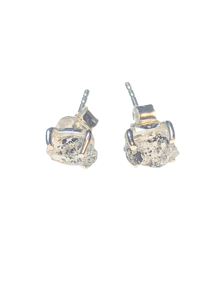 Herkimer Diamond & Silver Stud Earrings