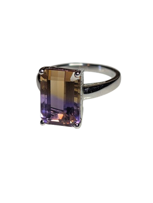 Sterling Silver & Ametrine Ring